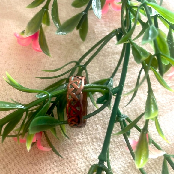 Vintage Copper Braided Ring, Size 7.5 - Picture 4 of 8